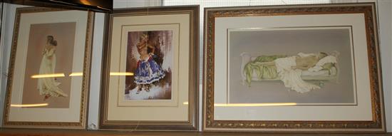 Russell Flint print & 2 others